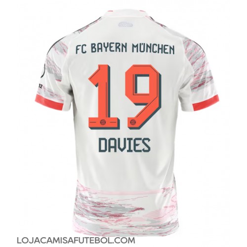 Camisa de Futebol Bayern Munich Alphonso Davies #19 Equipamento Secundário 2025-26 Manga Curta